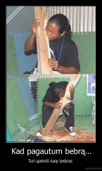 Kad pagautum bebrą... - Turi galvoti kaip bebras 