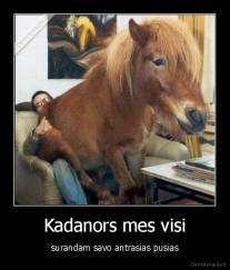 Kadanors mes visi - surandam savo antrasias pusias