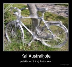 Kai Australijoje - palieki savo dviratį 5 minutėms