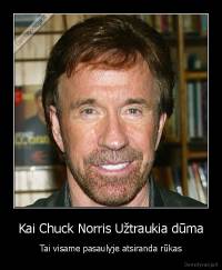 Kai Chuck Norris Užtraukia dūma - Tai visame pasaulyje atsiranda rūkas
