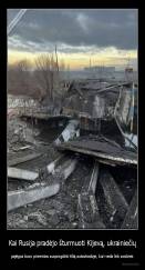 Kai Rusija pradėjo šturmuoti Kijevą, ukrainiečių - pajėgos buvo priverstos susprogdinti tiltą autostradoje, kuri veda link sostinės