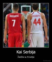 Kai Serbija - Žaidžia su Kroatija