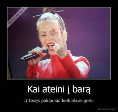 Kai ateini į barą - Ir tavęs paklausia kiek alaus gersi