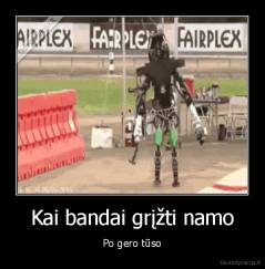 Kai bandai grįžti namo - Po gero tūso