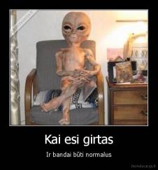 Kai esi girtas - Ir bandai būti normalus