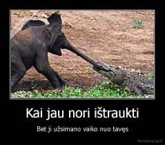 Kai jau nori ištraukti - Bet ji užsimano vaiko nuo tavęs