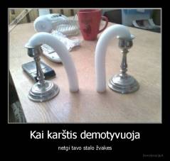 Kai karštis demotyvuoja - netgi tavo stalo žvakes