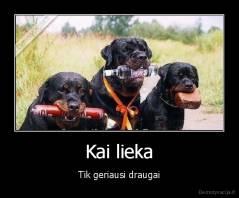 Kai lieka - Tik geriausi draugai