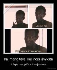 Kai mano tėvai kur nors išvyksta - ir liepia man prižiurėti brolį su sese