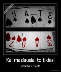 Kai maziausiai to tikiesi -  visad tai ir ivyksta