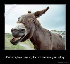 Kai mokytoja pasako, kad ryt nereiks į mokyklą - 