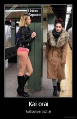 Kai orai - keičiasi per dažnai