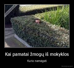 Kai pamatai žmogų iš mokyklos - Kurio nemėgsti