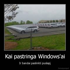 Kai pastringa Windows'ai - Ir bandai paslinkti puslapį