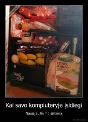 Kai savo kompiuteryje įsidiegi - Naują aušinimo sistemą