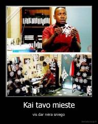 Kai tavo mieste - vis dar nėra sniego