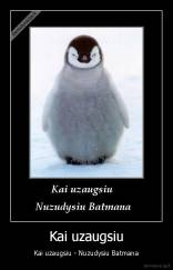 Kai uzaugsiu - Kai uzaugsiu - Nuzudysiu Batmana