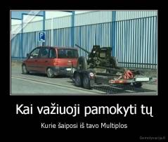 Kai važiuoji pamokyti tų - Kurie šaiposi iš tavo Multiplos