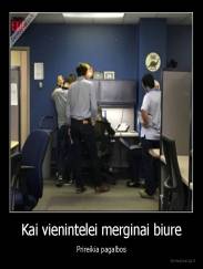 Kai vienintelei merginai biure - Prireikia pagalbos