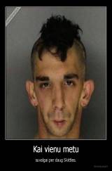 Kai vienu metu - suvalgai per daug Skittles.