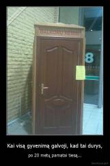 Kai visą gyvenimą galvoji, kad tai durys, - po 20 metų pamatai tiesą...