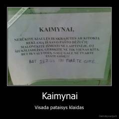 Kaimynai - Visada pataisys klaidas