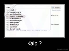 Kaip ? - 