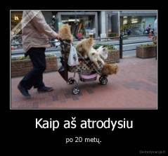 Kaip aš atrodysiu - po 20 metų.