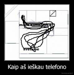 Kaip aš ieškau telefono - 