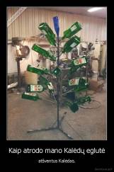 Kaip atrodo mano Kalėdų eglutė - atšventus Kalėdas.