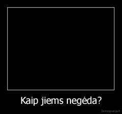 Kaip jiems negėda? - 