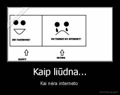 Kaip liūdna... - Kai nėra interneto 