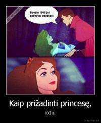 Kaip prižadinti princesę, - XXI a.