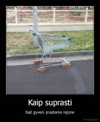 Kaip suprasti - Kad gyveni prastame rajone