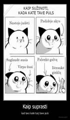 Kaip suprasti - kad tavo katė tuoj tave puls