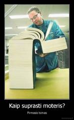 Kaip suprasti moteris? - Pirmasis tomas