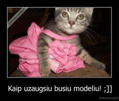 Kaip uzaugsiu busiu modeliu! ;]] - 