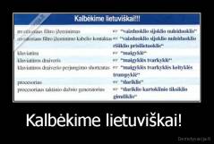 Kalbėkime lietuviškai!  - 