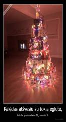 Kalėdas atšvesiu su tokia eglute, - kol dar parduoda iki 10, o ne iki 8.