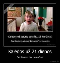 Kalėdos už 21 dienos - Bet Kevino dar nemačiau