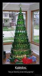 Kalėdos. - Kas po švenčių turės tokią eglutę?
