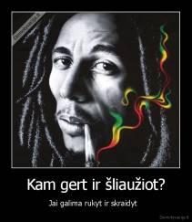 Kam gert ir šliaužiot? - Jai galima rukyt ir skraidyt  