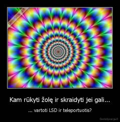 Kam rūkyti žolę ir skraidyti jei gali... - ... vartoti LSD ir teleportuotis?