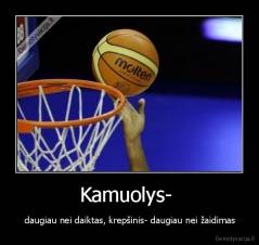 Kamuolys-  -  daugiau nei daiktas, krepšinis- daugiau nei žaidimas