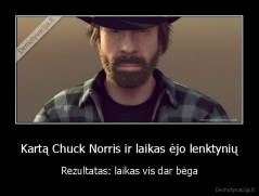 Kartą Chuck Norris ir laikas ėjo lenktynių - Rezultatas: laikas vis dar bėga