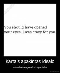 Kartais apakintas idealo - nematai žmogaus kuris yra šalia