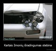 Kartais žmonių išradingumas stebina - 