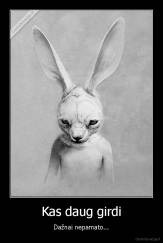 Kas daug girdi - Dažnai nepamato...