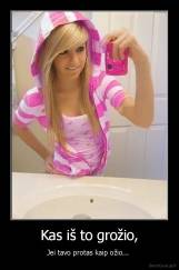 Kas iš to grožio, - Jei tavo protas kaip ožio... 