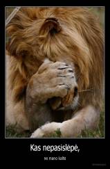 Kas nepasislėpė, - ne mano kaltė